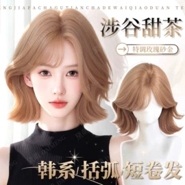 假发长卷发;长直发假发;假发片