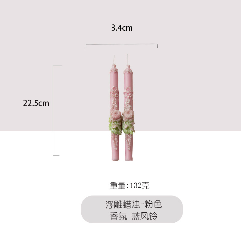 Exclusividad transfronteriza para alta calidad en relieve de varilla larga, forma de flor, candelabro de aromaterapia, velas, recuerdos, decoración, decoración al por mayor