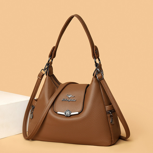 New large-capacity handbag New tote bag 2025 fashionable middle-aged mother bag single shoulder bag cross-body bag wholesale