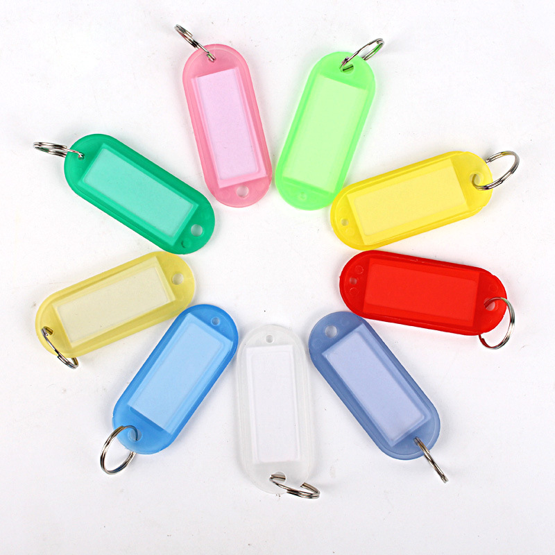 Plastic Key Tags Hotel Room Number Tags Luggage Tags Keychains Key Rings Key Storage for Car Keys