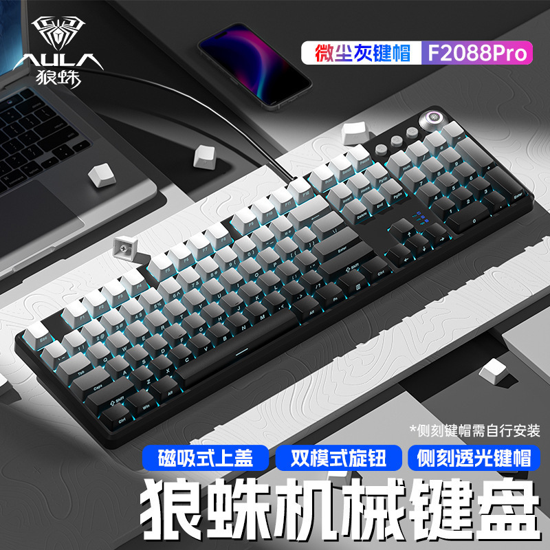 タランチュラの機械のキーボードの側はグラデーションのボタンを刻んでゲームの事務のデスクトップのノートの卸売りを競争します。|undefined