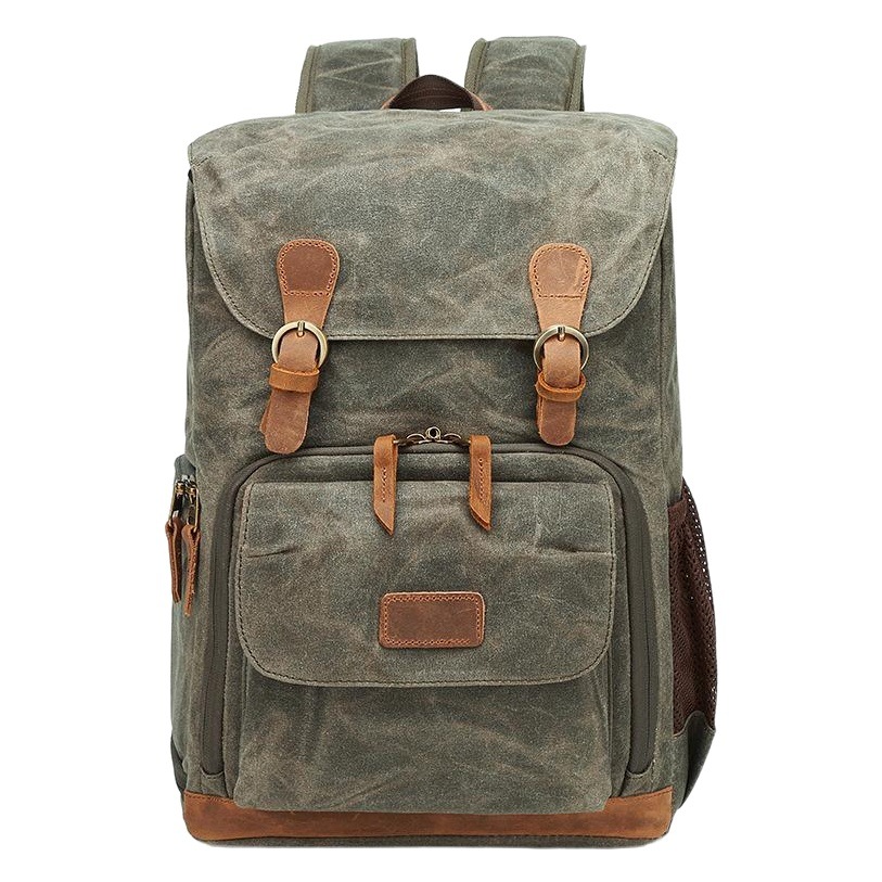 Bolsa de lona transfronteriza bolsa de la Cámara mochila de piel de vaca bolsa de la Cámara SLR bolsa casual Canon Nikon hombres y mujeres mochila al aire libre