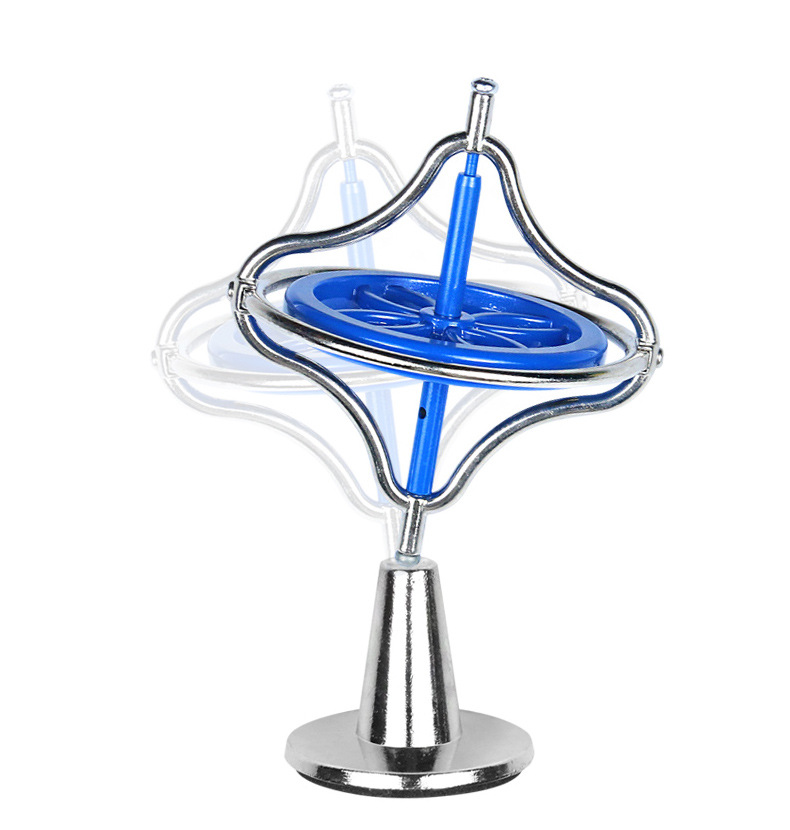 Nueva tecnología negro giroscopio metal mecánico giroscopio descompresión yema del dedo equilibrio creativo giroscopio ventas directas de la fábrica