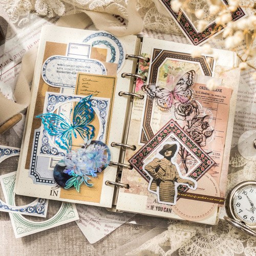 Good Day Book Baroque Window Series Collage Border Handbook DIY Base Stickers 30 sheets into 8 styles