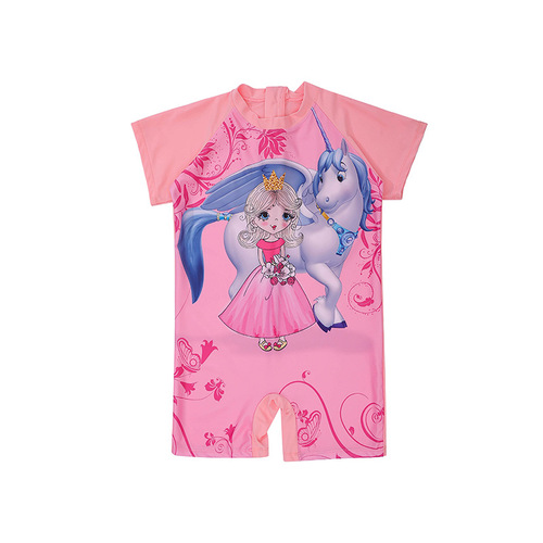 Children's swimsuit for girls, one-piece swimsuit for babies aged 1-3-6, little girls, young and middle school children, princess swimming suit
