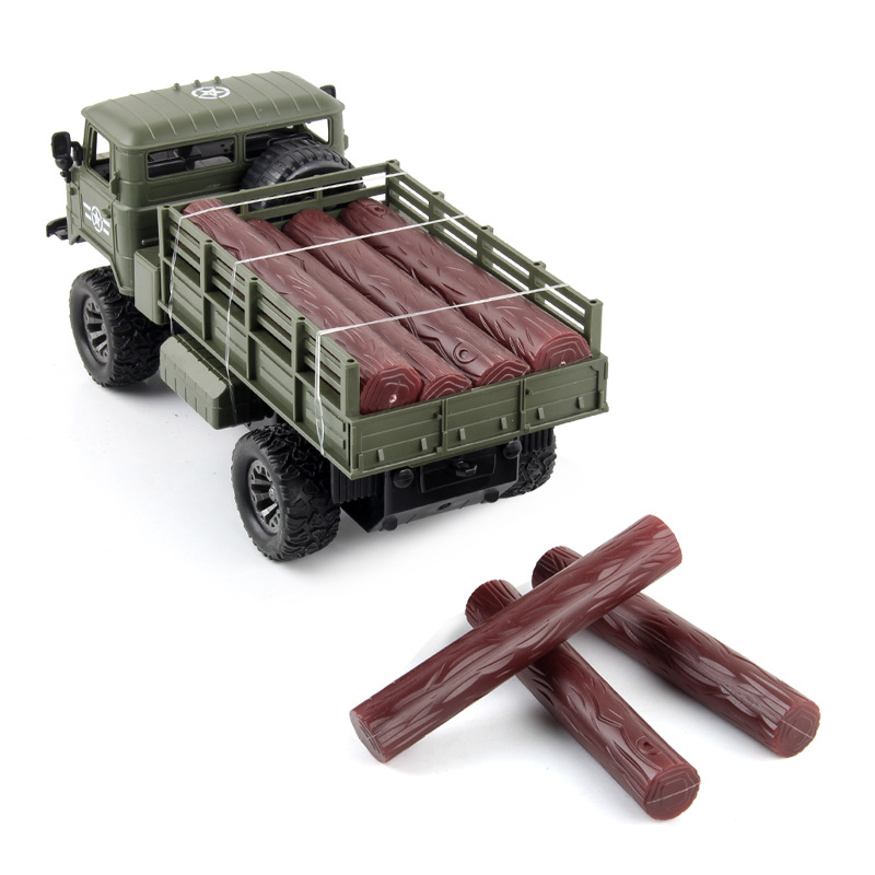 Vehículo de transporte de control remoto eléctrico vehículo de transporte militar Vehículo de control remoto recargable de cuatro vías vehículo todoterreno juguetes para niños al por mayor