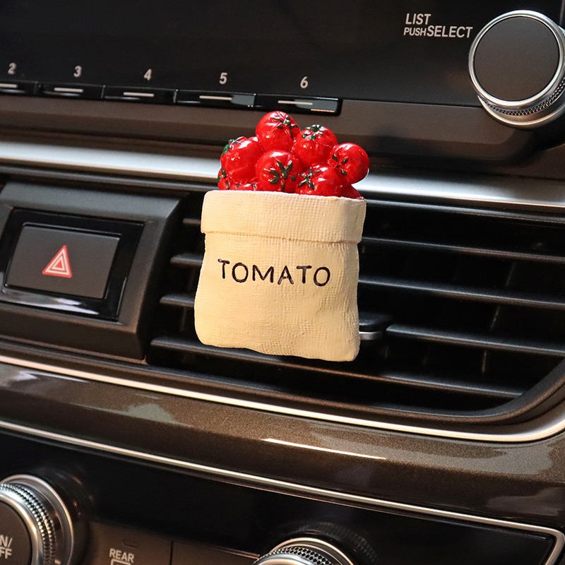 Clip de perfume de salida de aire de coche creativo 3d comida salida de aire tridimensional máquina de pan perfume decoración de coche