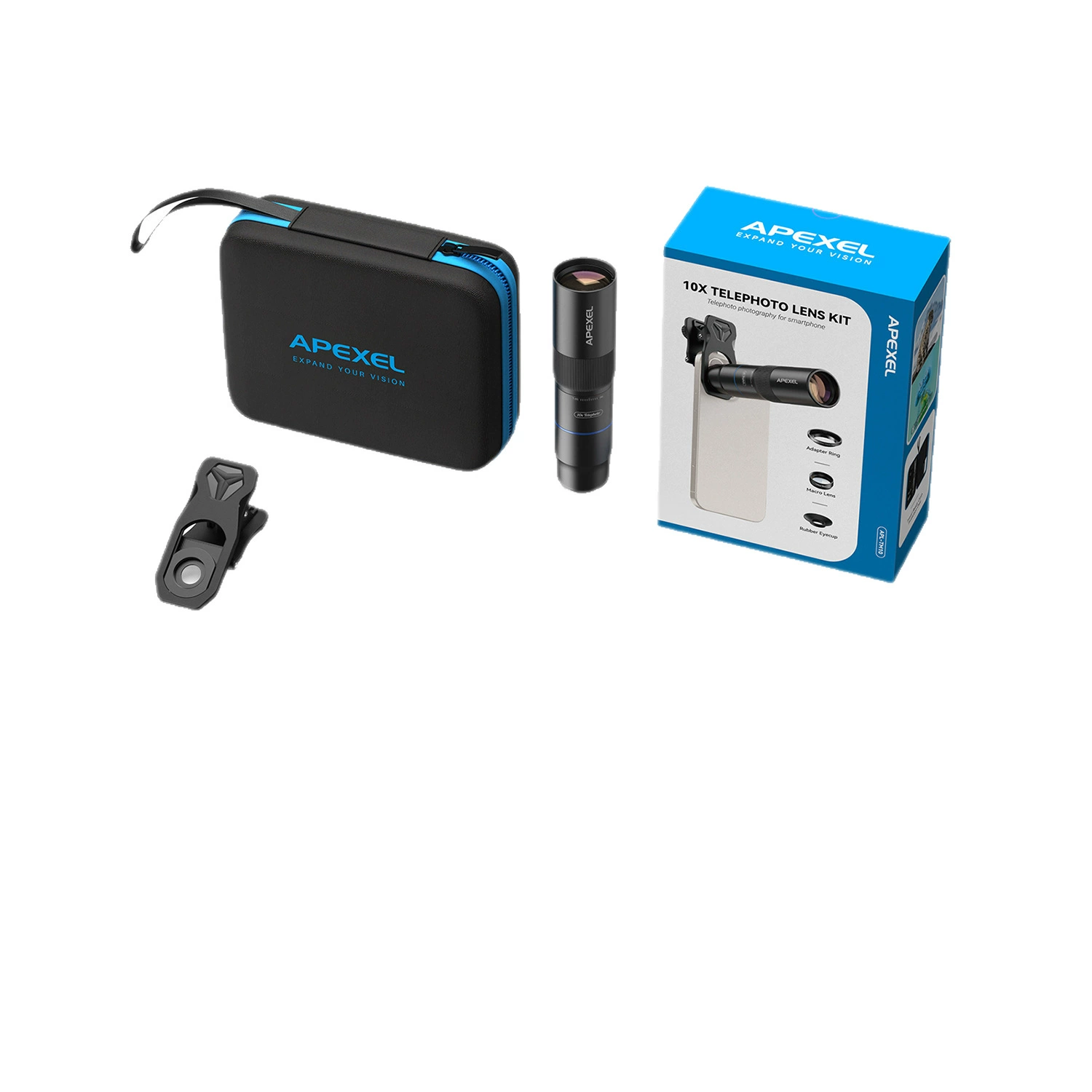Mobile phone, lens, travel telescope, 10 times increase