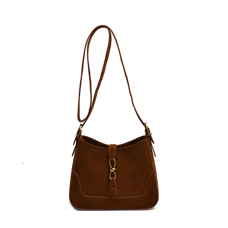 빈티지 언더암 가방 여성의 2024 새로운 트렌디 한 토트 백 유행 우아한 틈새 금속 자물쇠 어깨 크로스 백