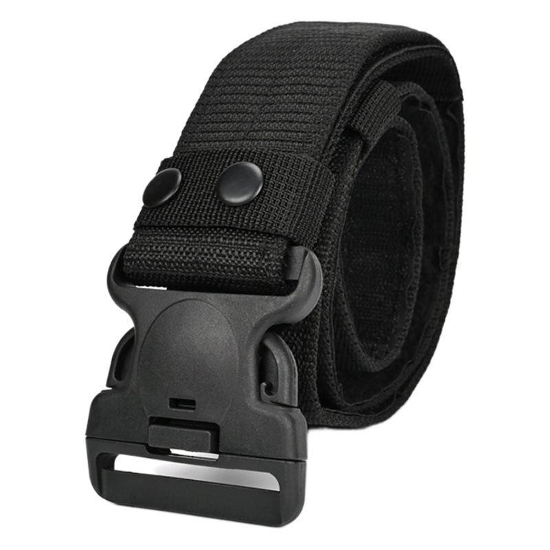 Cinturón Táctico Ancho de Lona de Plástico con Hebilla Automática para Entrenamiento Táctico