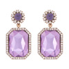 Fashionable square design earrings, European style, simple and elegant design