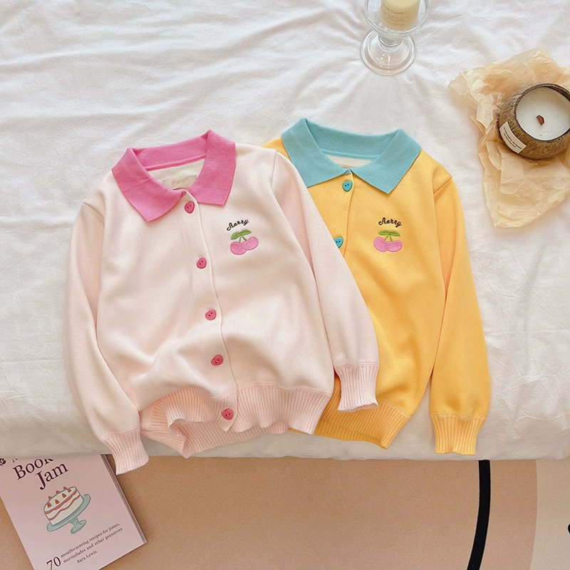 Детский свитер Кардиган Осенний свитер для девочек трикотаж для детей