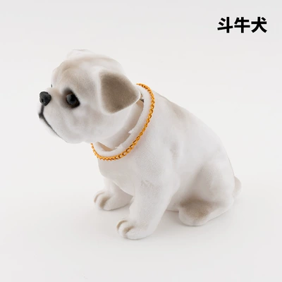 Car ornaments simulation shake head doll jewelry - bulldog