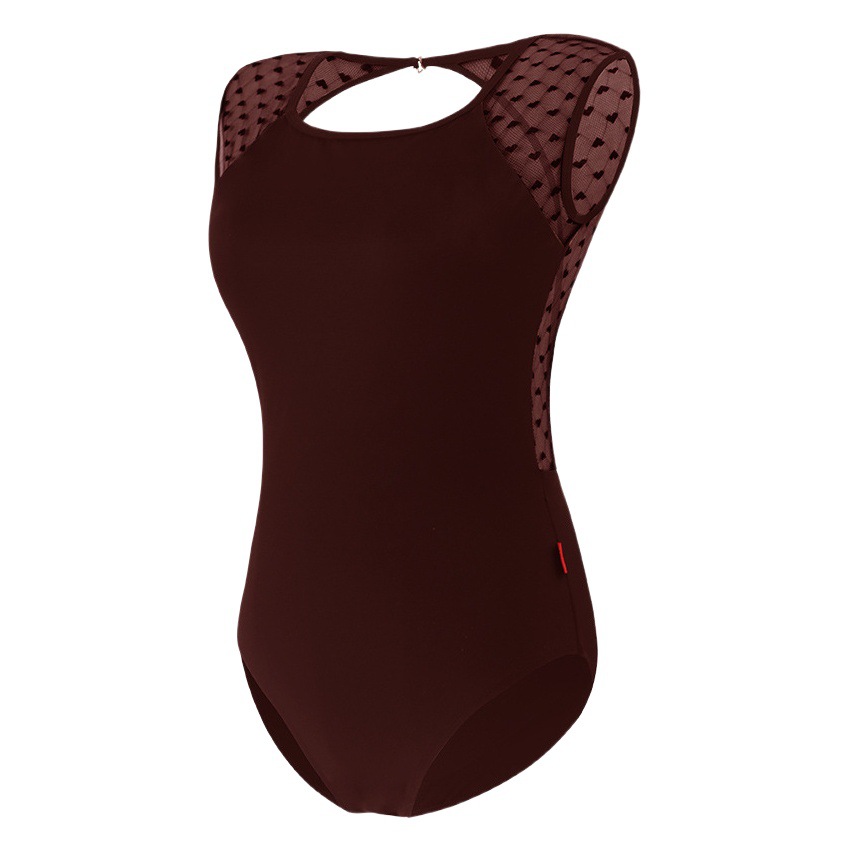 Ropa de práctica de Ballet para adultos de las mujeres chaleco sin espalda costura de encaje sin mangas mono entrenamiento corporal EXAMEN DE ARTE Ropa de baile