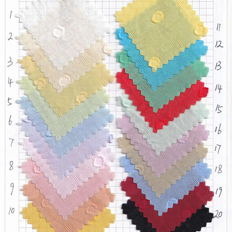 骁骏纺织 新中式面料 全棉纱罗条纹花提花面料 衬衫连衣裙童装提