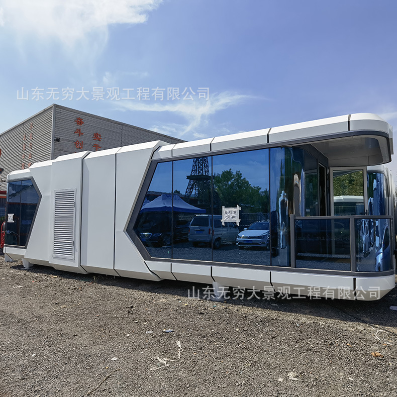 Contenedor B & B granja reconstrucción contenedor área escénica mejora residencial B & B contenedor característico arte camping