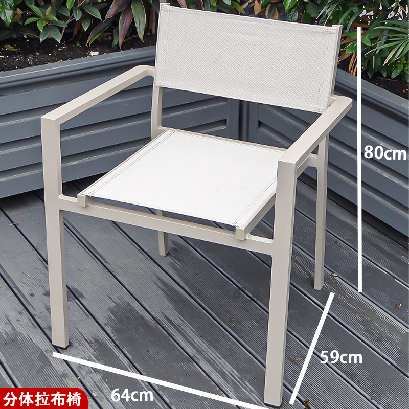 silla de caña de aluminio jardín terraza al aire libre silla de caña mesa al aire libre combinación de muebles al aire libre al por mayor interior