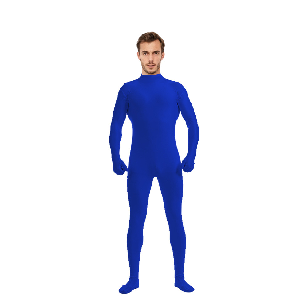 Body de 5 piezas de color sólido, estilo zentai, para danza y espectáculos, éxito de ventas transfronterizo.