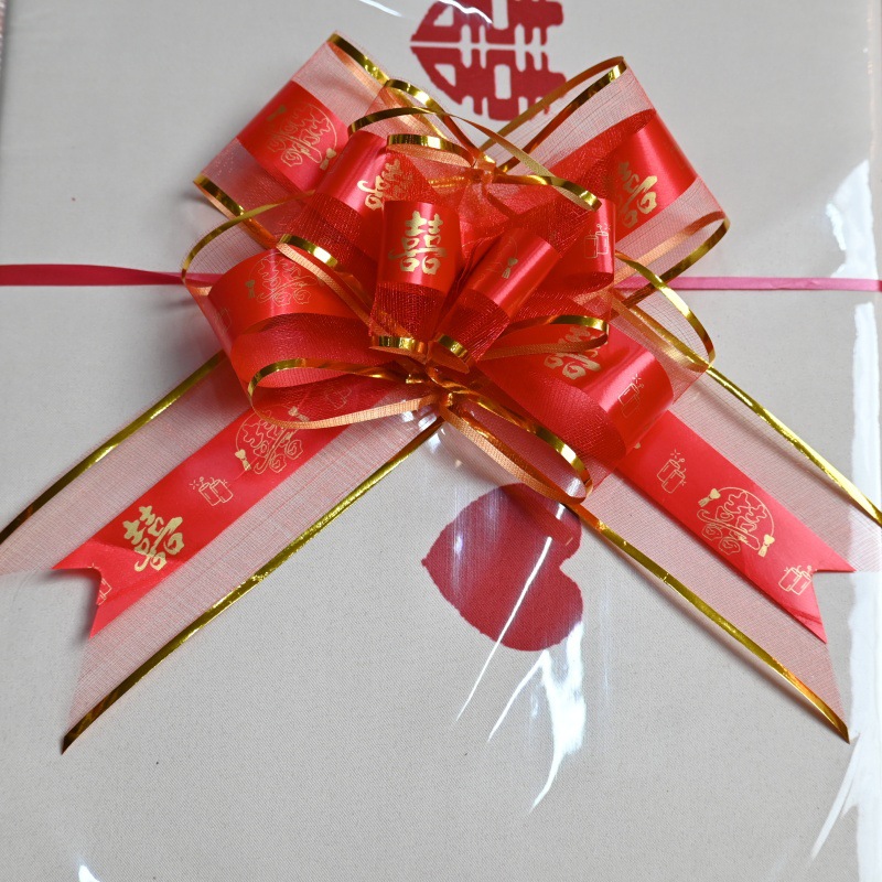 Flor de plástico de coche de boda de gran tirada