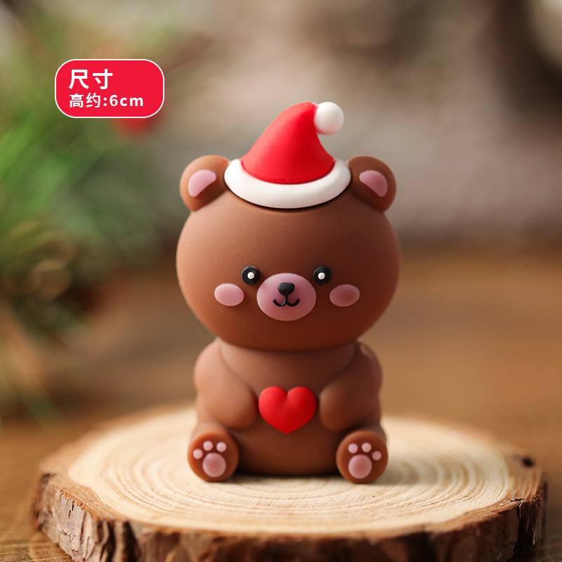 著作権クリスマスケーキ装飾装飾品ソフトゲルクリスマス楽しい老人雪だるまヘラジカクリスマスツリーパーティープラグイン|undefined
