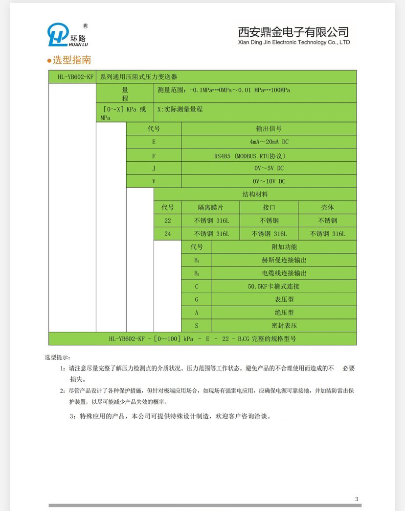 HL-YB602-KF--3卡箍式压力变送器