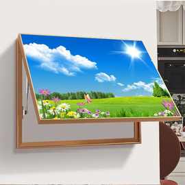 电表箱装饰画现代简约玄关遮挡箱画轻奢立体边框液压客厅装饰挂画