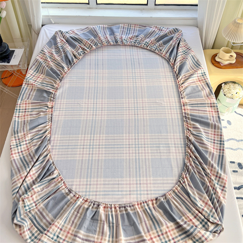 Colcha de cama de algodón 2025 nueva cubierta protectora de colchón sábana cubierta protectora Simmons cubierta protectora cubierta antipolvo juego de tres piezas