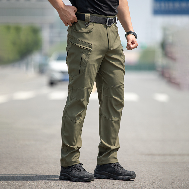 Pantalones tácticos microelásticos X5 al aire libre, pantalones de entrenamiento para hombres, pantalones de servicio especial, monos de varios bolsillos para fanáticos militares, pantalones de asalto de caparazón suave de combate
