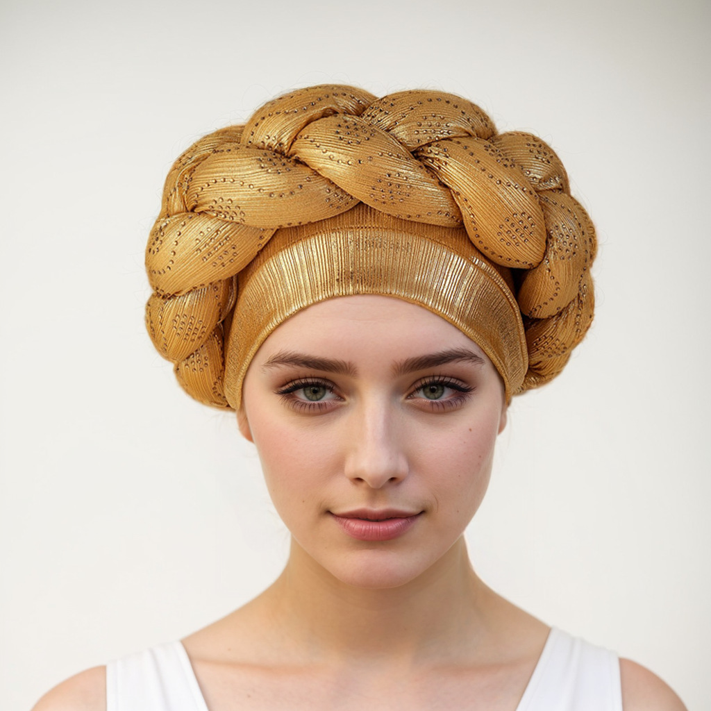 Cappello musulmano Moda bellezza striscia caldo trapano treccia spessa cappello africano cappello cappello musulmano_voghion.com