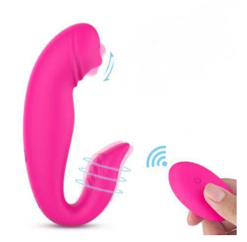 Dildo indossabile per donna in silicone colore rosso rosa_voghion.com