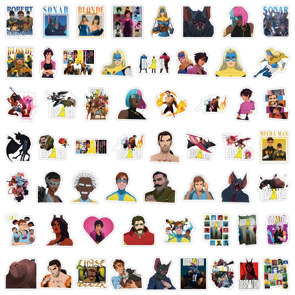 Comic books heroes, sticker, suitcase, new collection, graffiti