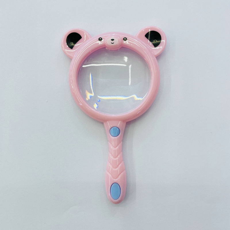 Niños anti-caída de mano de dibujos animados animal lupa Kinder ciencia experimento juguete niños lindo regalo