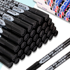 Oily marker pen black 700 waterproof large head pen for logistics express use, erase-proof thick head marking pen for wholesale