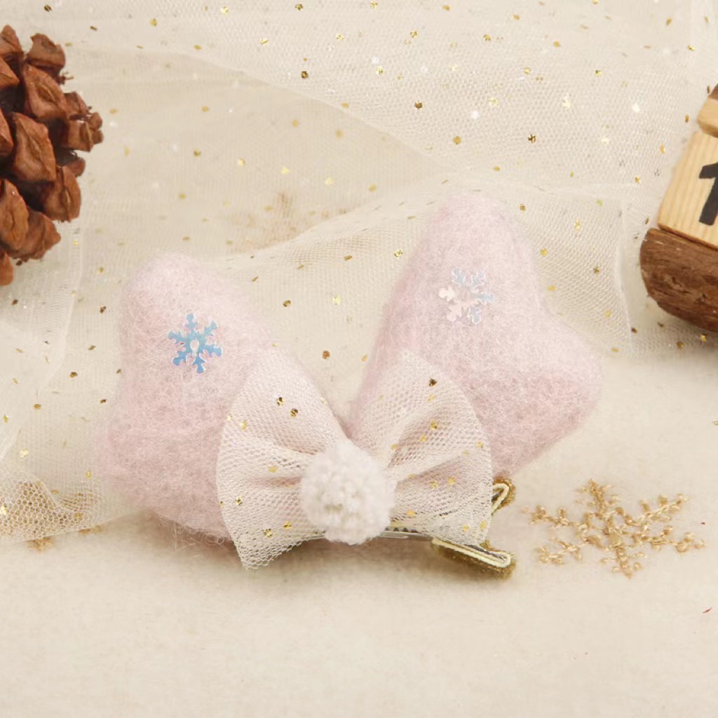 Nueva Navidad decoraciones fieltro arco horquilla Navidad Festival adultos niños Fotografía accesorios para el cabello tocado