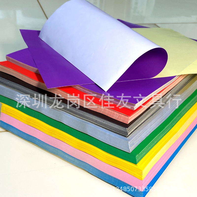 A4彩色光面不干胶紫色AA1