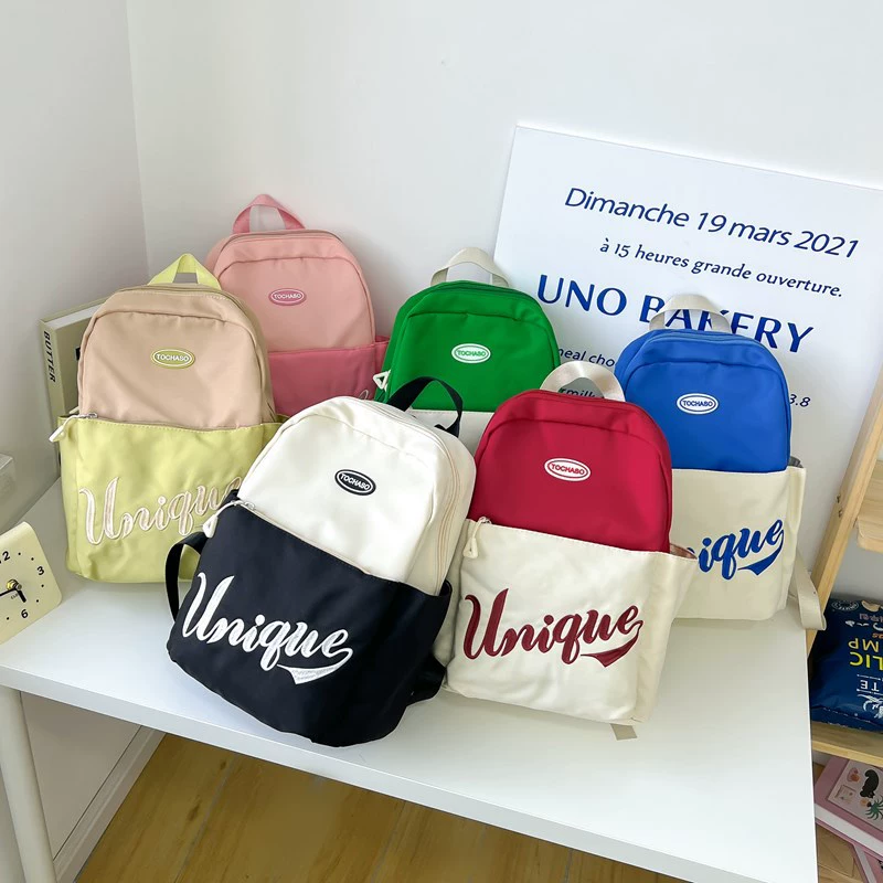 School bag for early age, backpack with letters for boys