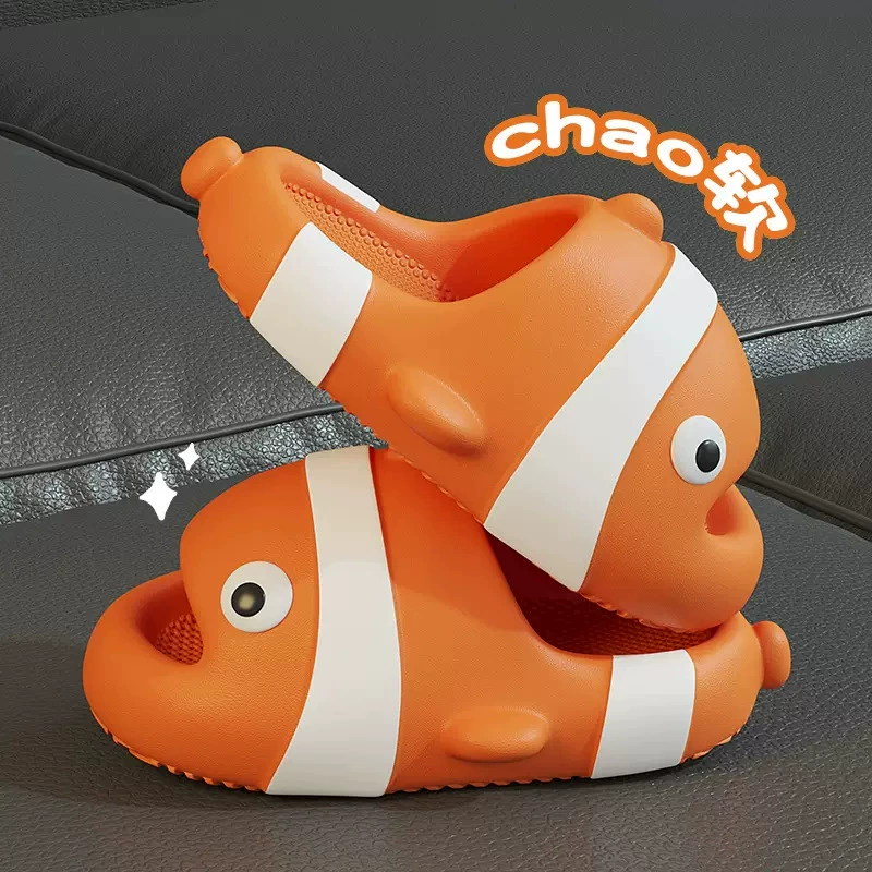 Детские тапочки для девочек, летний семейный комплект для семьи из трех человек, домашние тапочки для девочек, малышей, сандалии с героями мультфильмов для мальчиков.