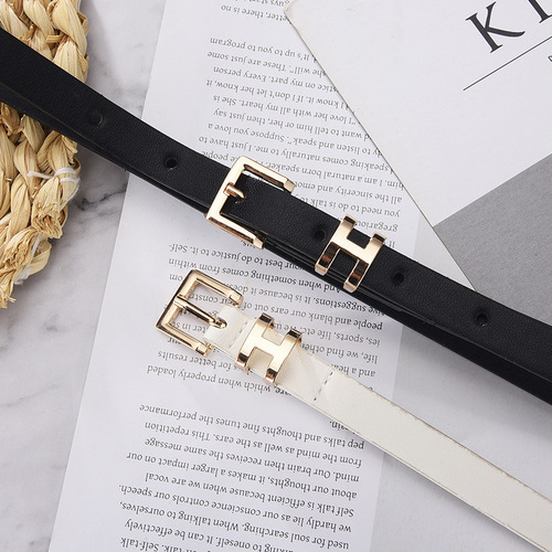 Elegant Double-Way Buckle Set for Women - Alloy Pin Belt with Chic Decor for Fine Waistband