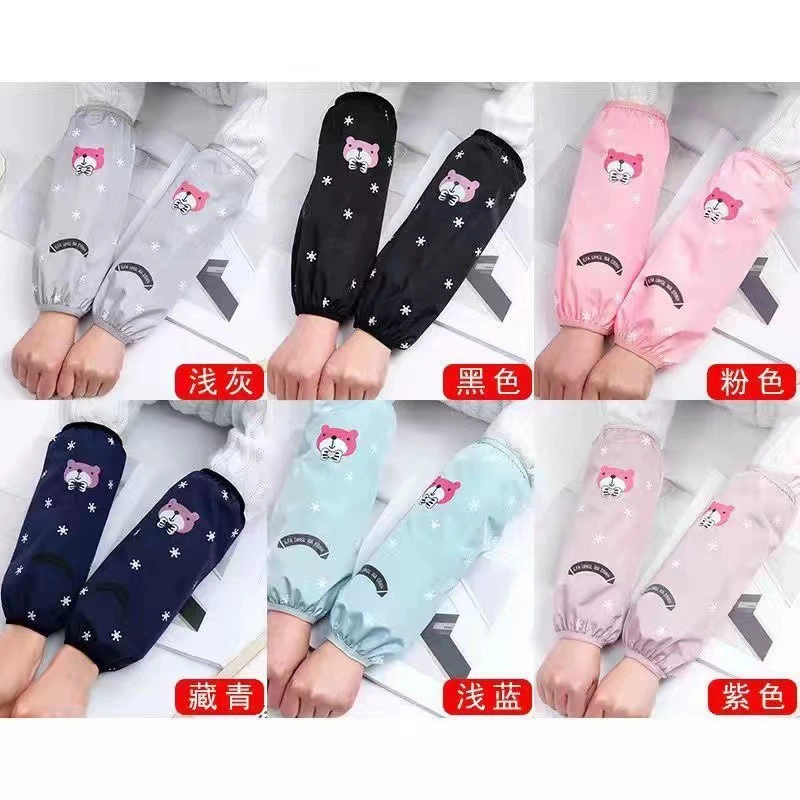 Бытовые многофункциональные противообрастающие свежие Мультяшные нарукавники, водонепроницаемые маслостойкие рукава для рук, унисекс, рабочие и домашние рукава