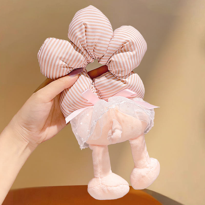 Mickey culo, lunares, flores, círculos para el cabello del intestino grueso, linda cabeza de bola, cabello de placa de dibujos animados, tocado de sentido avanzado, cuerda para la cabeza de felpa