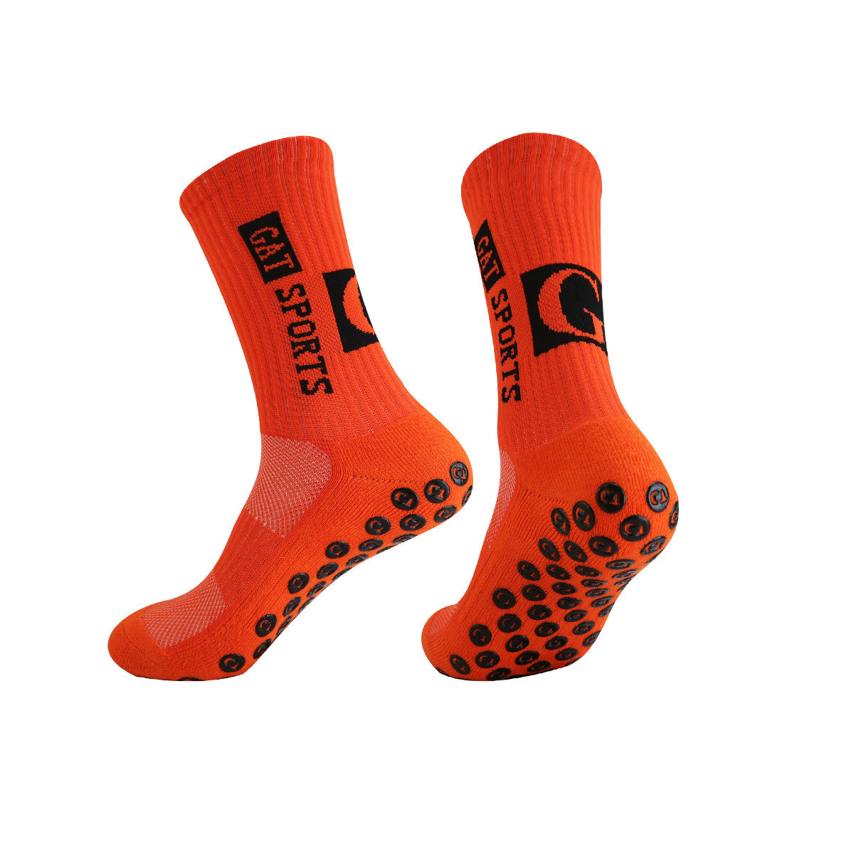 Non-Slip Football Socks With Anti-Slip Dots, Mid-Calf Sports Socks For Training & Matches, Breathable & Anti-Odor, Unisex Athletic Socks_vogvips.com