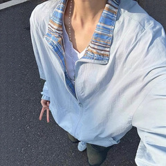2025年の格子は日焼け止めの服のジャケットをつなぎ合わせます。
