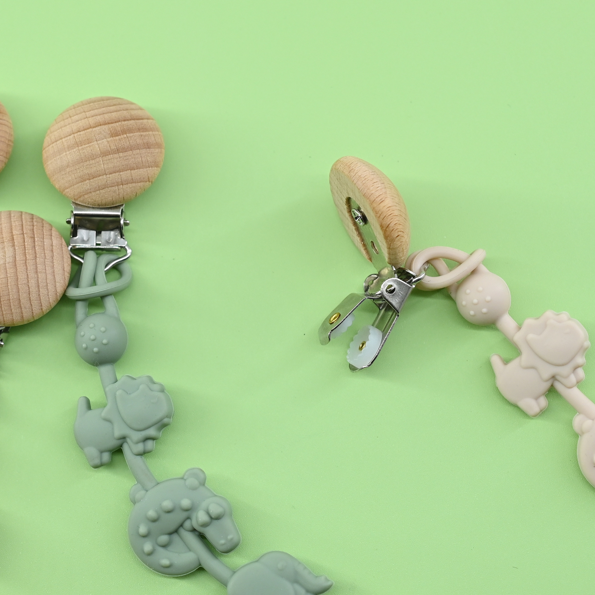 Cadena anti-caída de silicona, cadena de mordedor para bebés, barra molar para bebés, juguete, cuerda anti-pérdida, morder, chupete para bebés, cadena