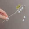 Chinese hairpin, orchid, 17.2cm
