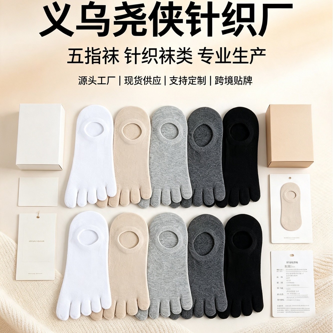 五指袜男隐形袜夏季浅口薄款五指袜子吸汗透气分趾袜短袜厂家直销
