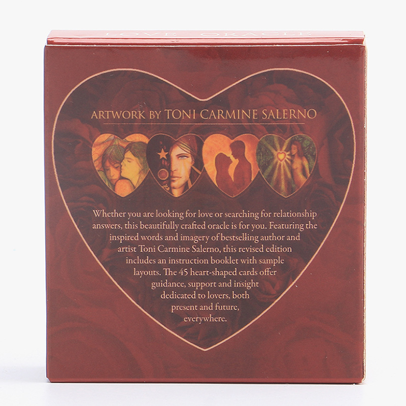 Lovers Couple Oracle Tarot Heart-shaped Cards_voghion.com