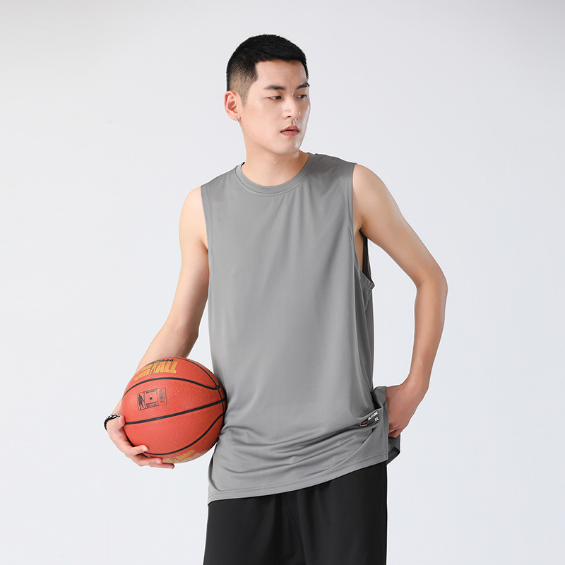 Chaleco deportivo Hombre Fitness chaleco sin mangas de secado rápido entrenamiento de baloncesto al aire libre obstáculo correr baloncesto chaleco deportivo