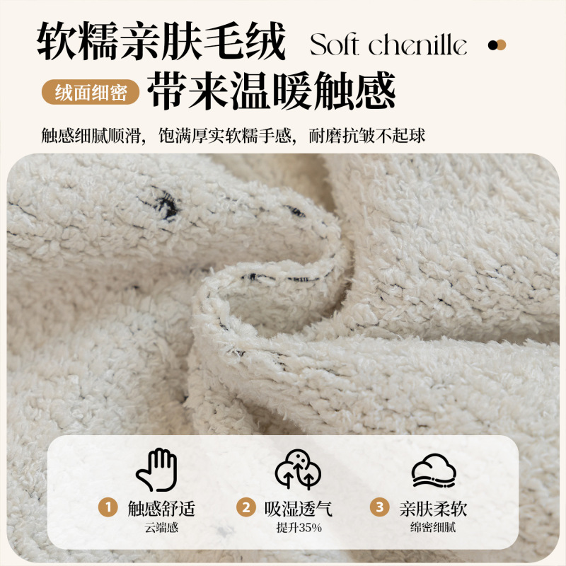 舒服毛绒异形沙发垫高级感2025新款一片式直排防滑皮沙发坐垫盖布|undefined