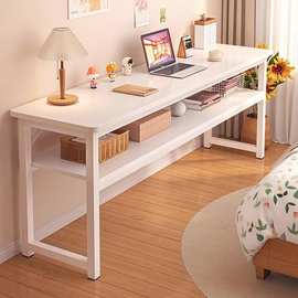 新疆包邮书桌女生卧室长条桌简易出租屋靠墙长桌子工作台窄电脑桌