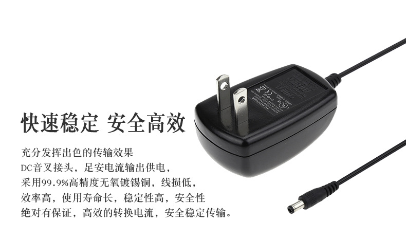 中文带线插头8W美规黑色_02